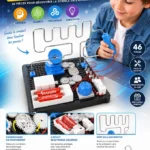 Kit Éducatif STEAM Labyrinthe Électrique & Engrenages - vue principale et présentation du produit