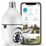 Ampoule Caméra de Surveillance WiFi E27 1080P - Rotation Motorisée 360° & Vision Nocturne