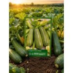 Graines de Courgette Verte d'Alger - Variété Productive pour Potager & Jardinage - Image 2