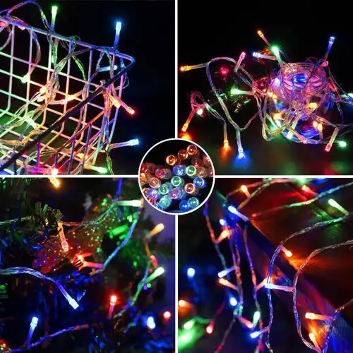 Guirlande lumineuse 100 LED multicolore 10m pour decoration maison et fete 1PIECE.ma