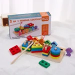 Jeu en Bois Éducatif 2 en 1