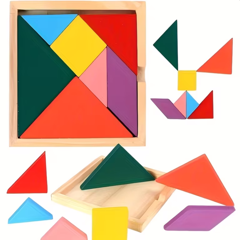 Livre Tangram Magnétique de Voyage - vue principale et présentation du produit