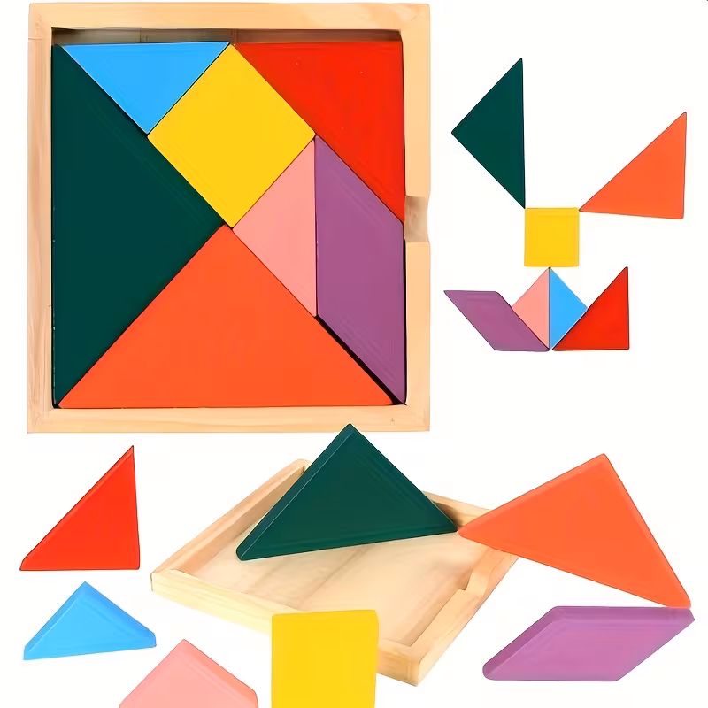 Livre Tangram Magnétique de Voyage - vue principale et présentation du produit