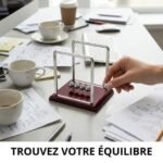 Pendule de Newton Décoratif - vue détaillée et finitions de qualité