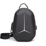 Sac à Bandoulière & Poitrine Antivol Imperméable avec Port USB - Sacoche Crossbody PC & Tablette