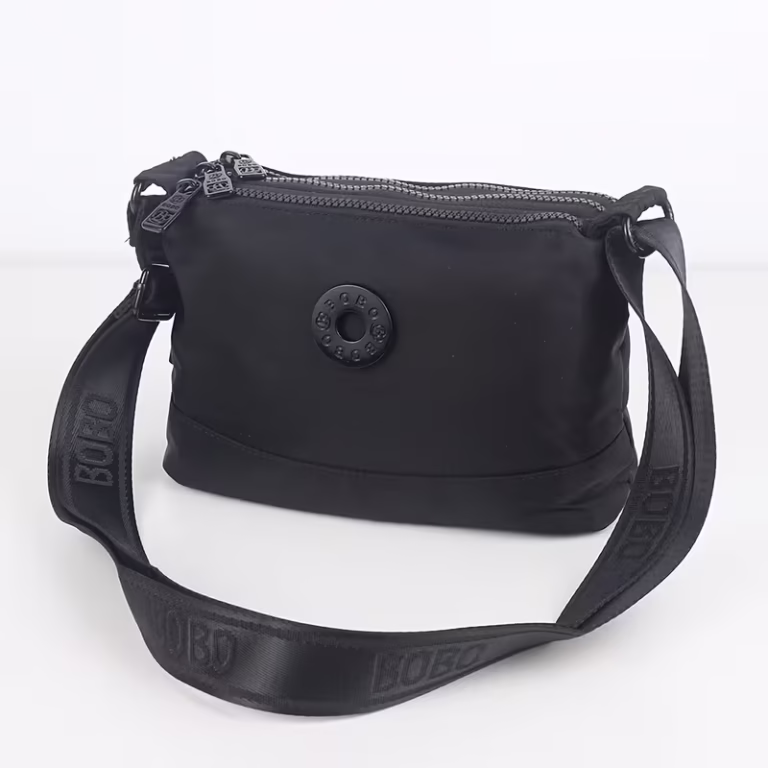 Sac Bandoulière Unisexe Multi-Poches en Nylon Imperméable - vue principale et présentation du produit