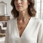 Collier Femme Doré en Acier Inoxydable - vue détaillée et finitions de qualité