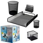 Organisateur de Bureau Complet 5 Pièces - accessoires inclus et fonctionnalités