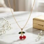 Collier Femme Cerises - vue principale et présentation du produit