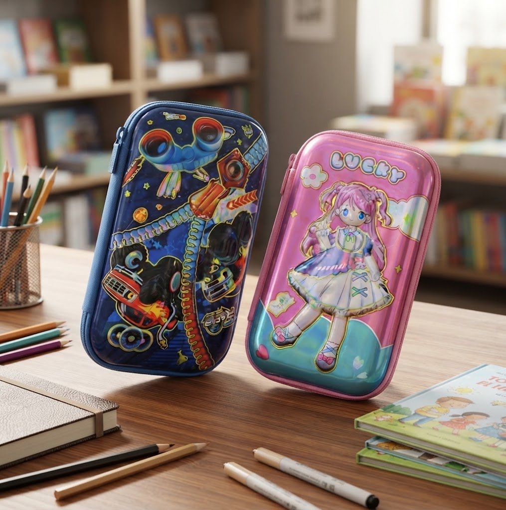Pochette à Crayons 3D Enfant - vue principale et présentation du produit