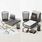 Organisateur de Bureau Complet 5 Pièces - vue détaillée et finitions de qualité