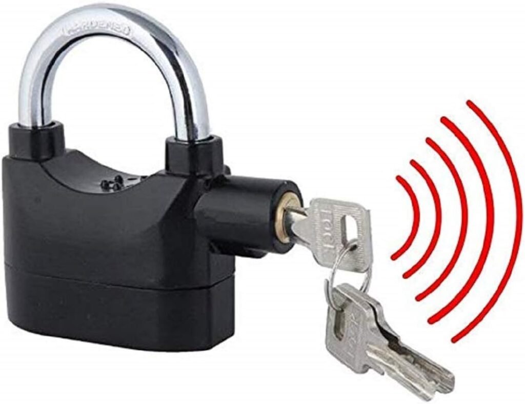 Cadenas Antivol avec Alarme pour Vélo, Moto et Scooter - vue principale et présentation du produit