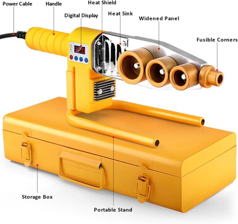 Machine soudeuse PPR thermique professionnelle avec coffret métallique et douilles de soudage