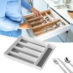 Organisateur de Couverts de Cuisine - vue détaillée et finitions de qualité