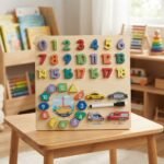 Puzzle Éducatif en Bois pour Enfant - vue détaillée et finitions de qualité
