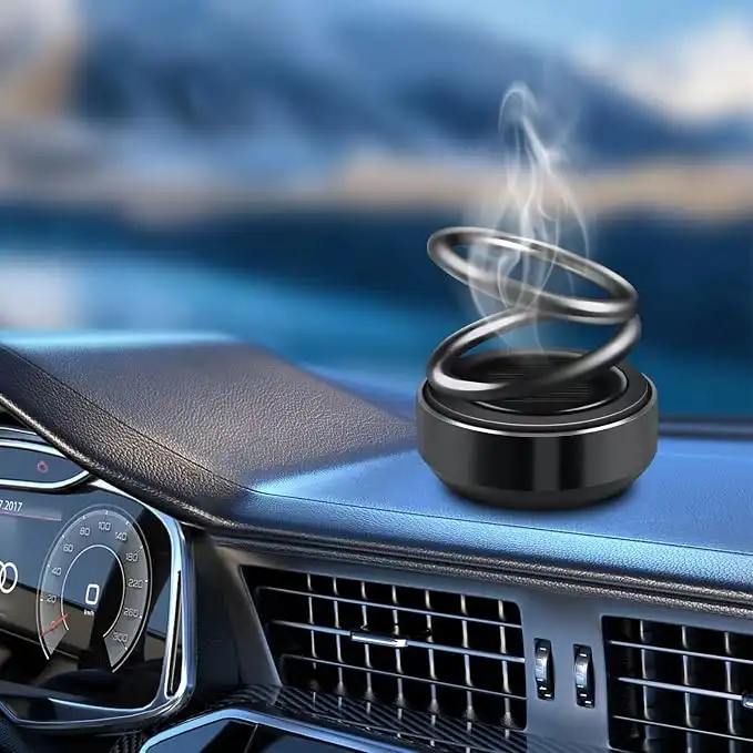Diffuseur de Parfum Solaire Rotatif 360° pour Voiture - vue principale et présentation du produit