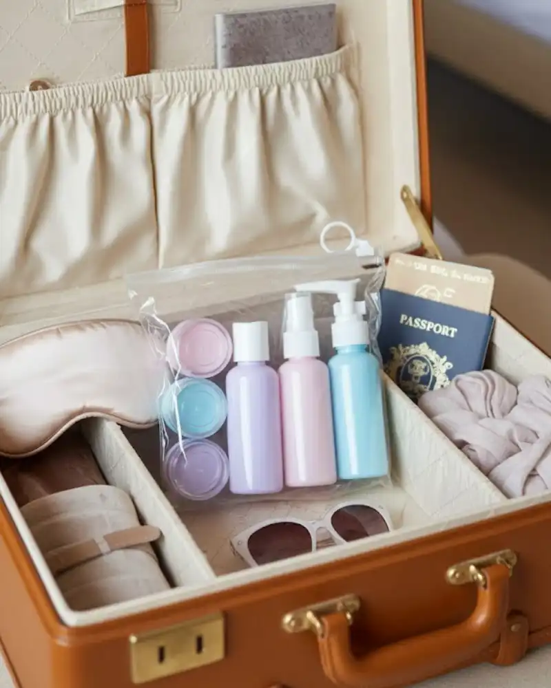 Lot de 6 Bouteilles de Voyage Réutilisables - vue principale et présentation du produit