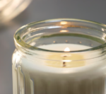 Bougie Parfumée Vanille dans Verre - accessoires inclus et fonctionnalités