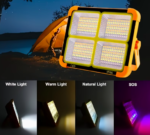 Projecteur LED Solaire Rechargeable - prise en main et utilisation pratique