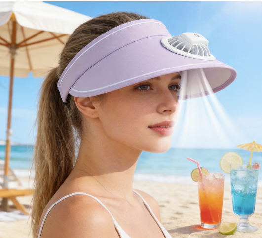 Visière Solaire avec Ventilateur Intégré - vue principale et présentation du produit