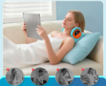 Appareil de massage électrique cou et dos shiatsu avec têtes rotatives chauffantes