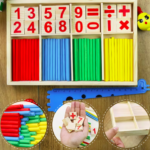Jeu Éducatif en Bois pour Apprendre les Mathématiques - vue principale et présentation du produit