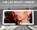 Miroir maquillage Led sur pare-soleil voiture , tactile avec 3 modes d'éclairage - vue détaillée et finitions de qualité