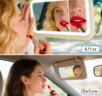 Miroir maquillage Led sur pare-soleil voiture , tactile avec 3 modes d'éclairage - vue complémentaire 6