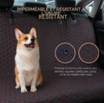 Housse de Siège Arrière Imperméable pour Chien - accessoires inclus et fonctionnalités