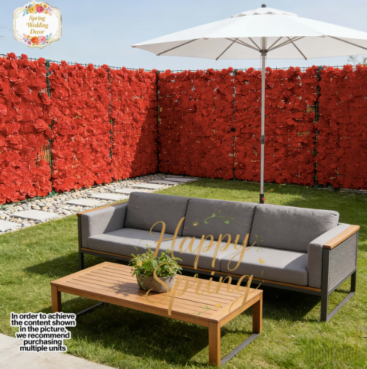 Clôture Décorative Imitation Feuillage - vue principale et présentation du produit