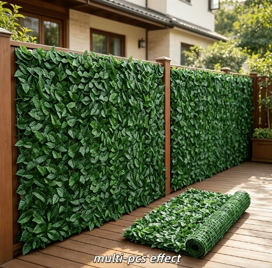 Clôture Décorative Imitation Feuillage - vue principale et présentation du produit