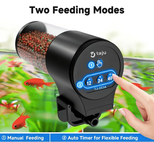 Distributeur Automatique de Nourriture pour Poissons - vue principale et présentation du produit