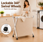 Panier à Linge Pliable Grand Format avec Roulettes 360° - vue principale et présentation du produit