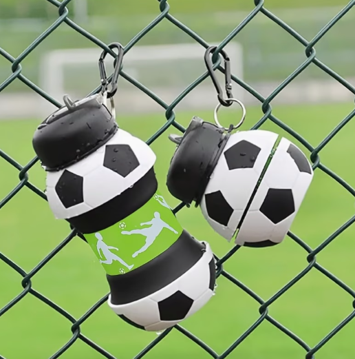 Bouteille d’Eau de Sport en Forme de Ballon de Football - vue principale et présentation du produit