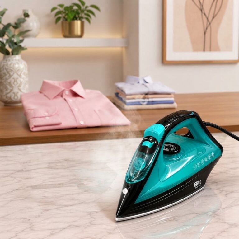 Fer à repasser vapeur 2200W Elite avec semelle en céramique antiadhésive