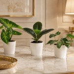 Lot de 3 Plantes Artificielles Décoratives - vue principale et présentation du produit