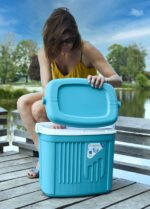 Glacière 20 Litres Bleu Clair - vue détaillée et finitions de qualité