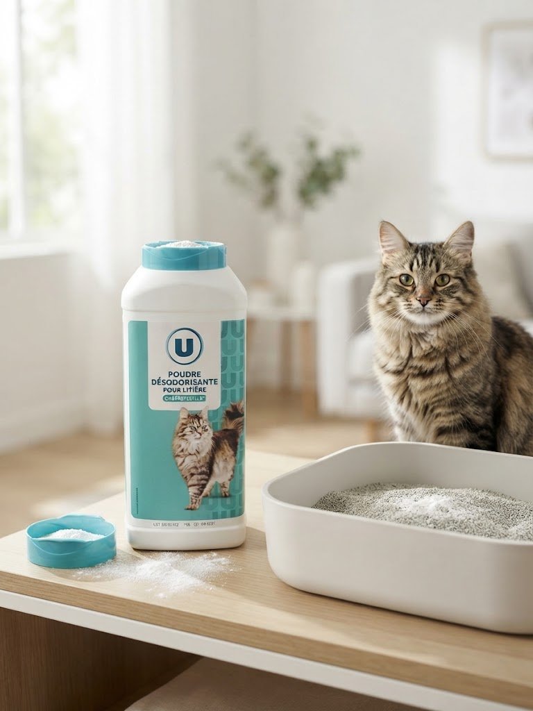 Poudre Désodorisante pour Litière - vue principale et présentation du produit
