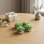 Lot de 4 Bougies Décoratives en Forme de Plante Succulente - accessoires inclus et fonctionnalités