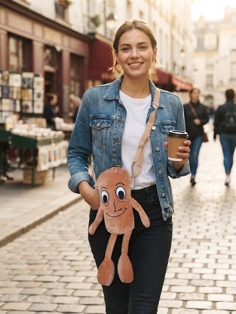 Sac Bandoulière Rigolo "Saucisse Amicale" - vue principale et présentation du produit