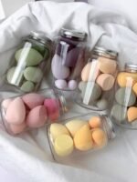 Lot des éponges de maquillage pour liquide, crème et poudre - accessoires inclus et fonctionnalités