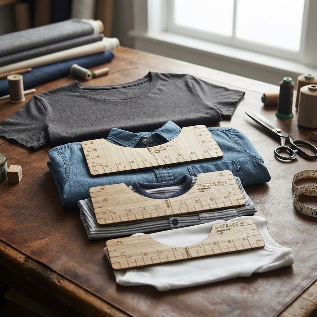 4 Règles de Mesure pour Encolure de Vêtements - vue principale et présentation du produit