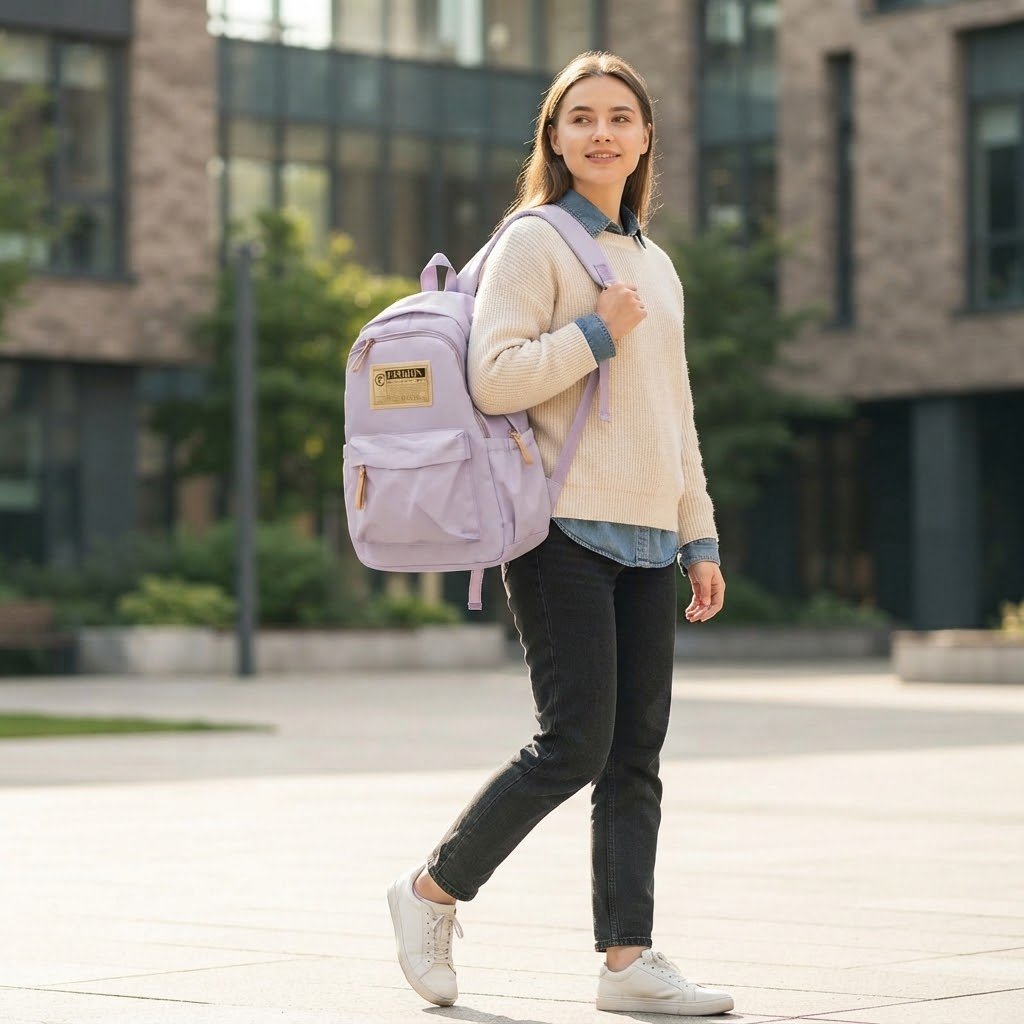 Sac à Dos Femme Lavande Élégant - vue principale et présentation du produit