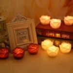lot de 12 Veilleuses LED 3D Rose - vue principale et présentation du produit