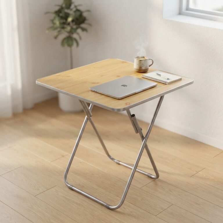 Table Pliante Rectangulaire Moderne 60x60 cm - vue principale et présentation du produit