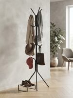 Porte-Manteau sur Pied en Métal Design Moderne - prise en main et utilisation pratique