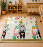 Tapis de jeu bébé pliable 200x180 cm grand format réversible et imperméable