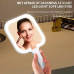 Miroir de Maquillage Portable LED avec Éclairage - vue principale et présentation du produit