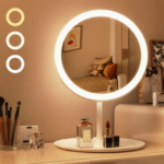Miroir LED Rond avec Éclairage - accessoires inclus et fonctionnalités