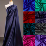 Coupon Tissu Satin de Soie - vue principale et présentation du produit